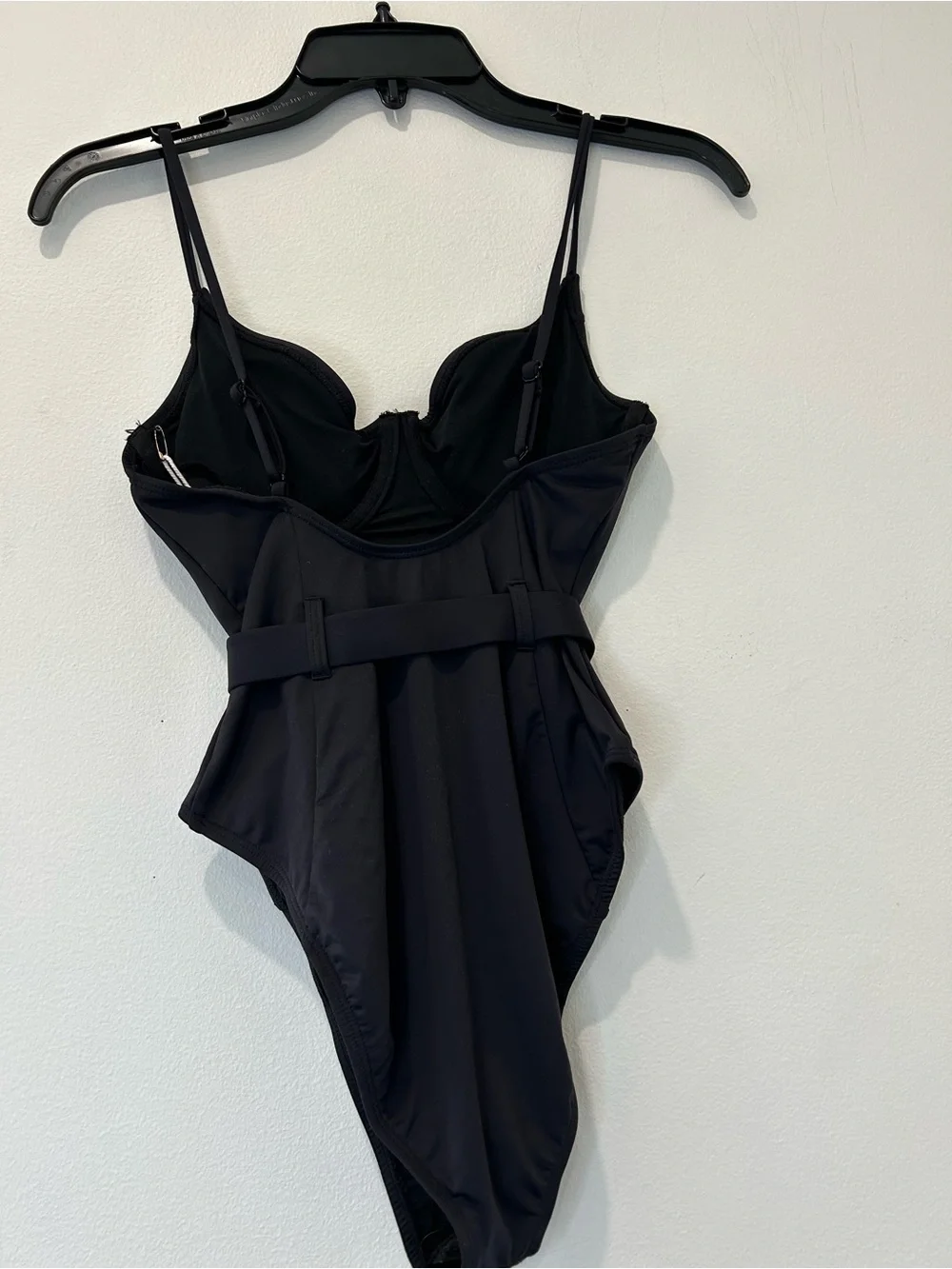 GOOD AMERICAN - Show Off One-Piece Belted Swimsuit Black Size 1/S